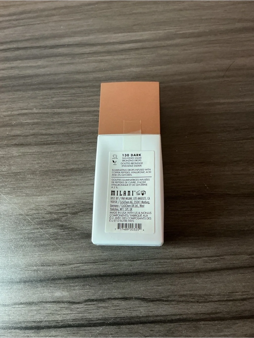 Milani Conceal + Perfect Sun Kissed Liquid Bronzing Drops 130 Dark NWT